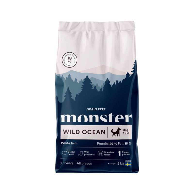 Monster Grain Free Wild Ocean White fish & sweet potatos, All Breed