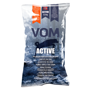 Vom og Hundemat active fuldfoder kødboller 2.5kg