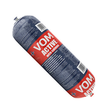Vom og Hundemat active fuldfoder med laks 500g