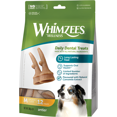 Whimzees Occupy Antler M 12 stk