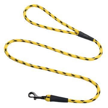 Mendota hundeline black ice yellow 1.8 meter lang 9mm tyk