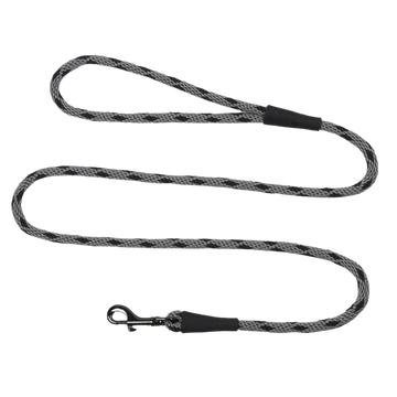 Mendota hundeline black ice silver 1.8 meter lang 9mm tyk