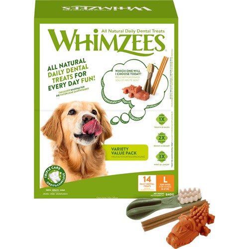 Whimzees Variety Value Box L 14 stk