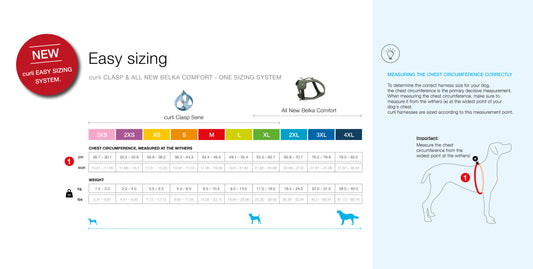 Curli Vest sele Clasp Air-Mesh Blå