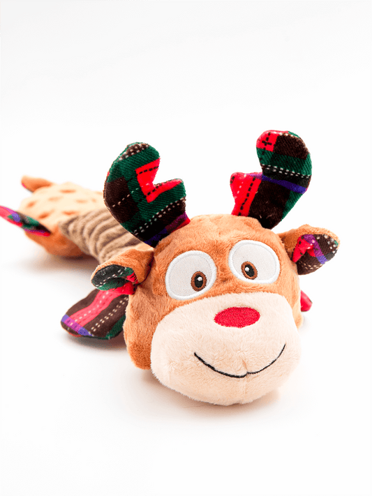 Julebamse Rensdyr med træk brun