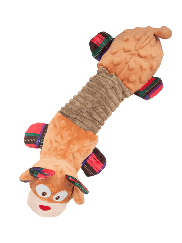 Julebamse Rensdyr med træk brun