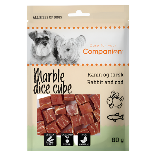 Companion marble dice cube kanin & torsk 80g