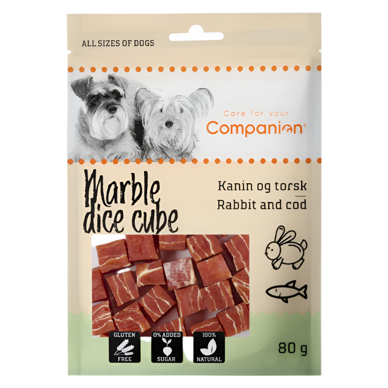 Companion marble dice cube kanin & torsk 80g