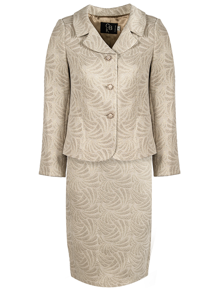 CBK Suits Chili Jacquard Nederdel Eucalyptus