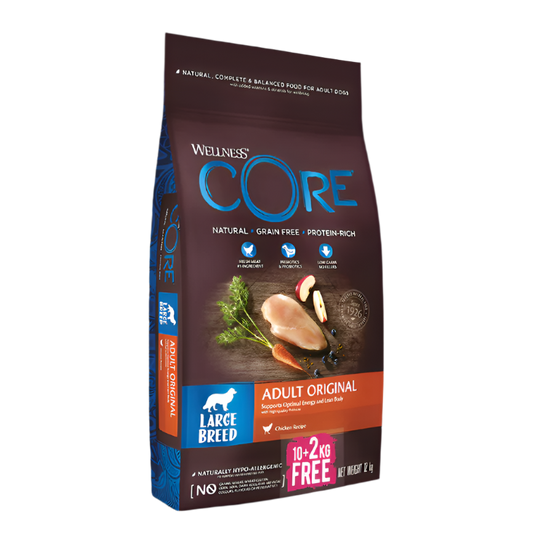 CORE 10+2 kg core adult original large breed, chicken