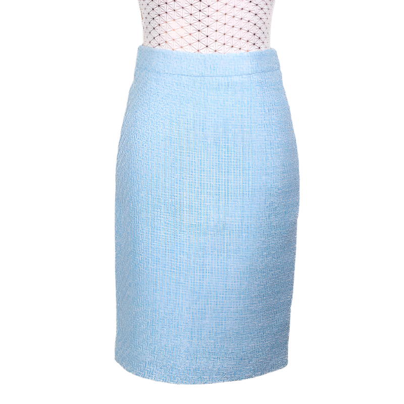 NEW CHANEL LOOK SUIT LIGHT BLUE