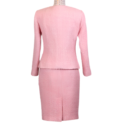 CBK Suits New Tweed Look Suit Light Pink
