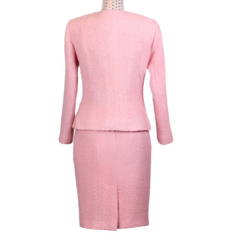 CBK Suits New Tweed Look Suit Light Pink