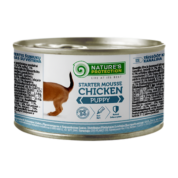 Nature's Protection Vådfoder puppy starter mousse 200 gram, chicken