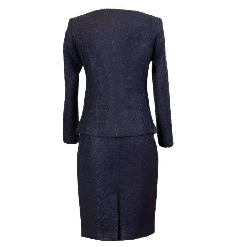 NEW CHANEL LOOK SUIT NAVY