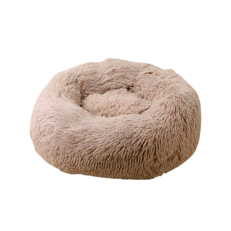 CBK Luksus donut hundeseng mørk sand