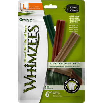 Whimzees veggie stix large 6+1 stk
