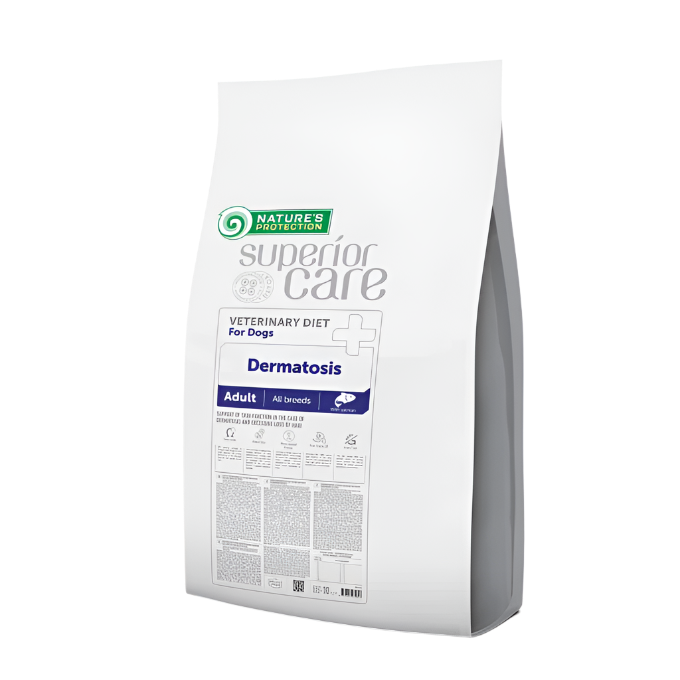 Nature`s Protection veterinary diet - salmon hypoallergenic/dermatosis adult all breed - medium kibbles