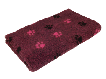 CBK Skridsikker Tykke Vetbed Blomme Med Poter 100x150cm - 30mm Lud