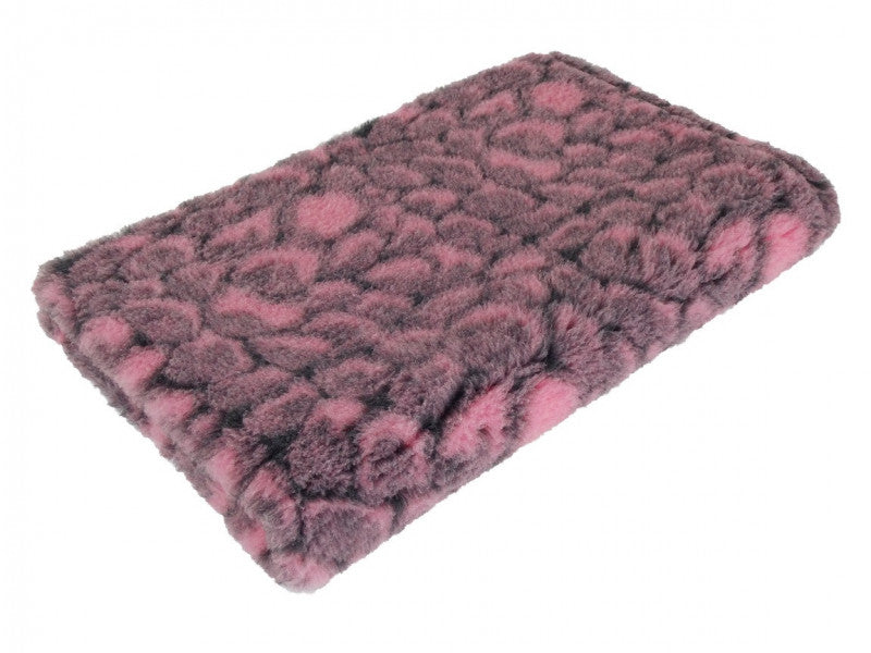 CBK Skridsikker vetbed pink & gråmeleret sted 100x150cm - 30mm tykt
