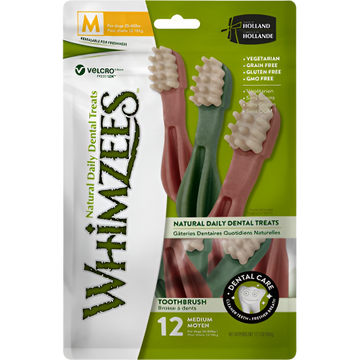 Whimzees tandbørste medium 12 stk