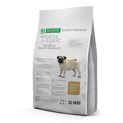 Nature's Protection Sensitive Skin & Stomach Adult Small Breed, LAMB - SMALL kibbles