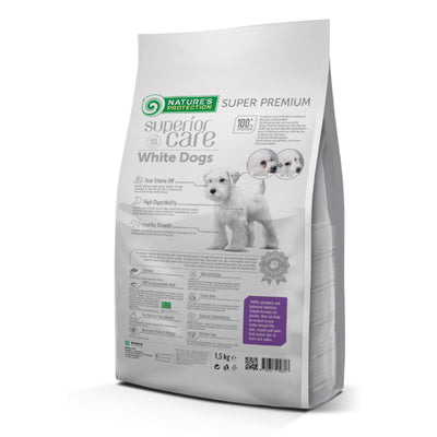 Nature's Protection White Dogs JUNIOR All Breed, SALMON - SMALL kibbles