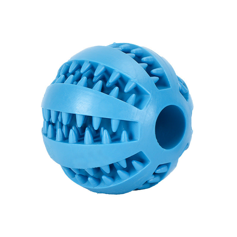 Lille bold 5 cm Aktivitetslegetøj til godbidder og tandrensning i blå fra GroomUs