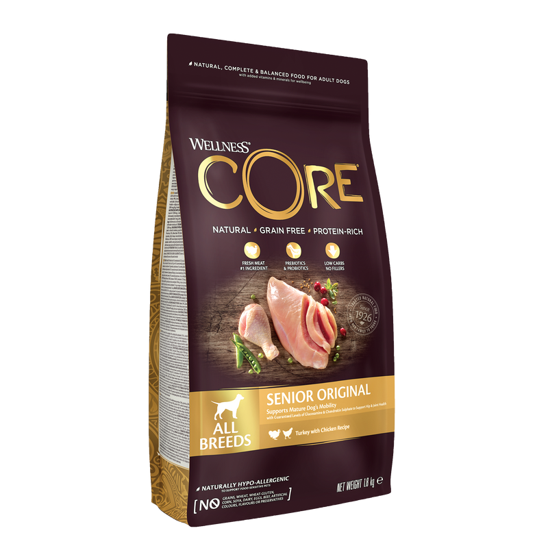 CORE Senoir Original All Breed, Chicken & Turkey 1,8 kg hos GroomUs
