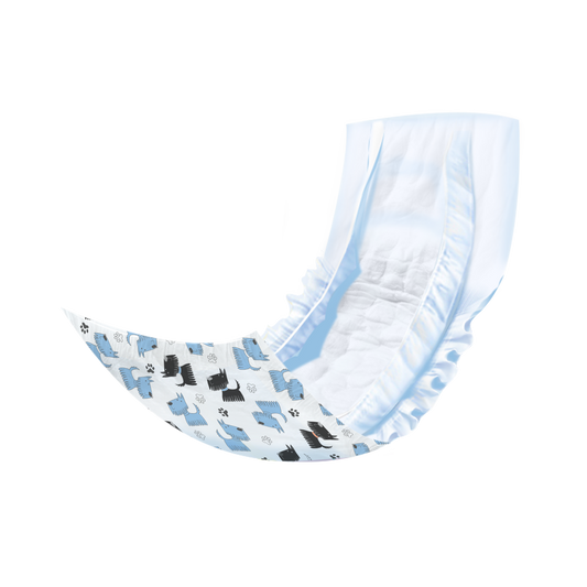 Misoko & Co Vaskbar Strintebind - Blå Hunde, kun hos GroomUs