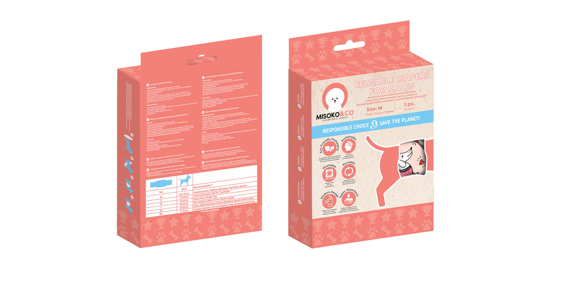 Misoko & Co Vaskbar Strintebind - Camouflage - kun hos GroomUs