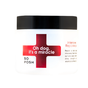 Oh Dog, It's a Miracle Mask fra SO POSH 500 ml. Fås hos GroomUs.