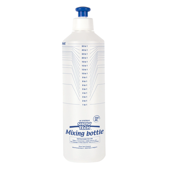 Flaske til opblanding af pelsplejeprodukter med tydelige afmærkninger 500 ml fra GroomUs.