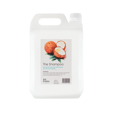 The Shampoo - Basisline 5 L fra SO POSH. Fås hos GroomUs.