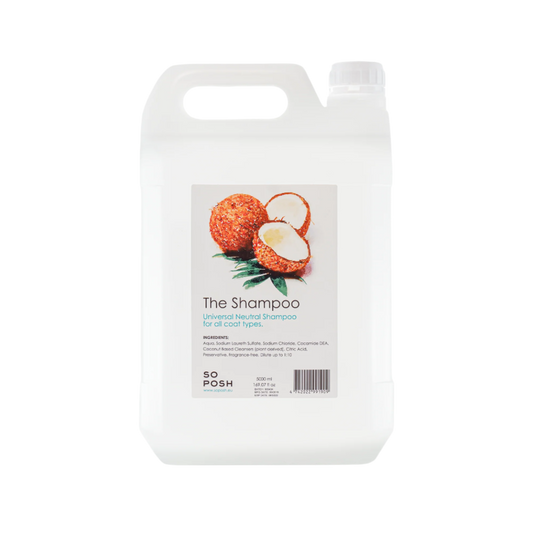 The Shampoo - Basisline 5 L fra SO POSH. Fås hos GroomUs.