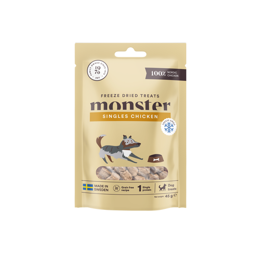 Monster frysetørret godbidder med kylling